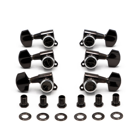 Meccaniche Locking 3L+3R Black Chrome