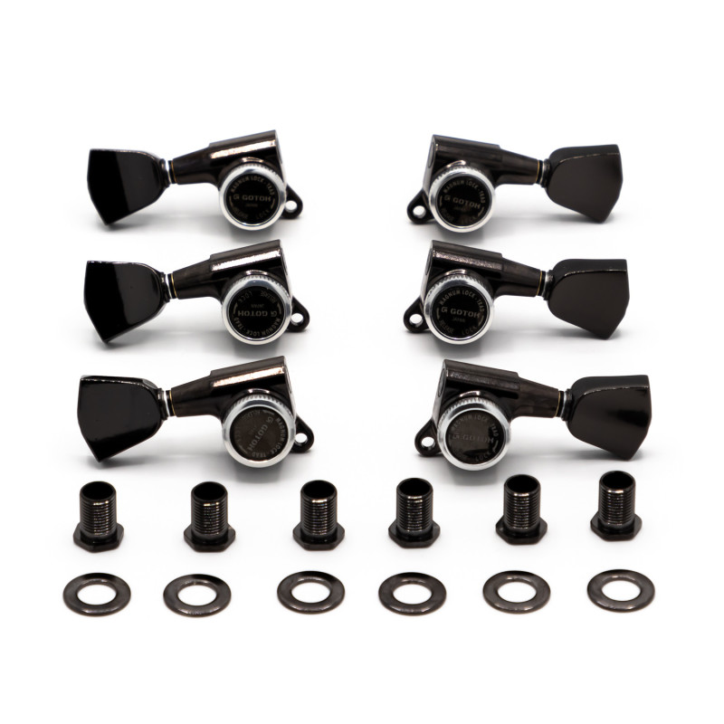 Meccaniche Locking 3L+3R Black Chrome