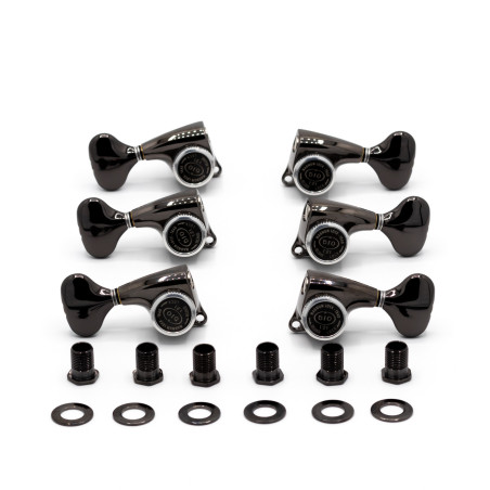 Meccaniche Locking 3L+3R Black Chrome