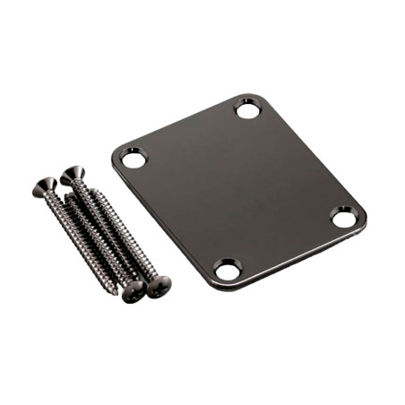 Neck Plate Black Chrome