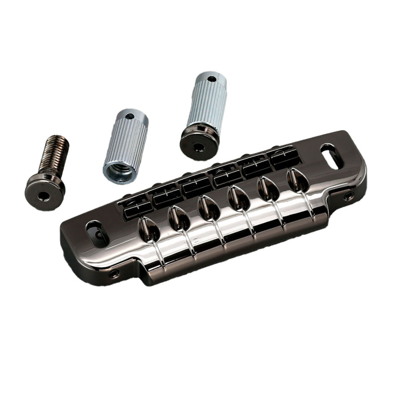 Ponte Fisso 6 Corde Black Chrome