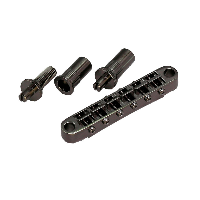 Ponte Fisso TOM Style 6 Corde Black Chrome