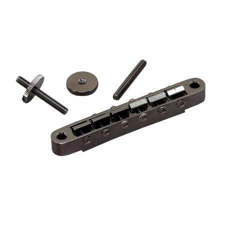 Ponte Fisso TOM Style 6 Corde Black Chrome