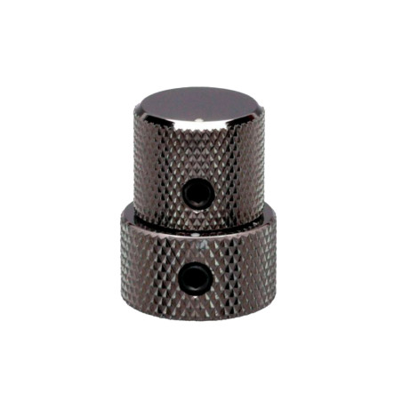 Potentiometer Concentric Knob 18mm Black Chrome