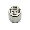 Potentiometer Knob 19mm Cross Chrome