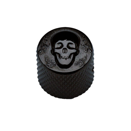 Potentiometer Knob 19mm Skull Black