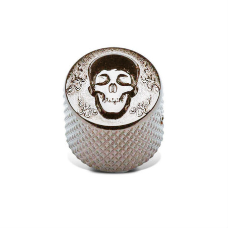 Potentiometer Knob 19mm Skull Chrome
