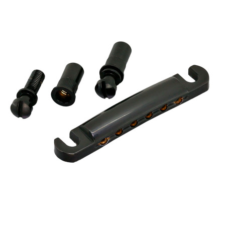 Stop Tailpiece 6 Corde Black
