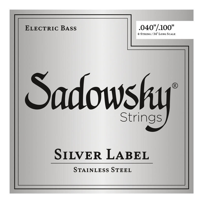 Silver Label Basso Elettrico 4 St 040-100 SS