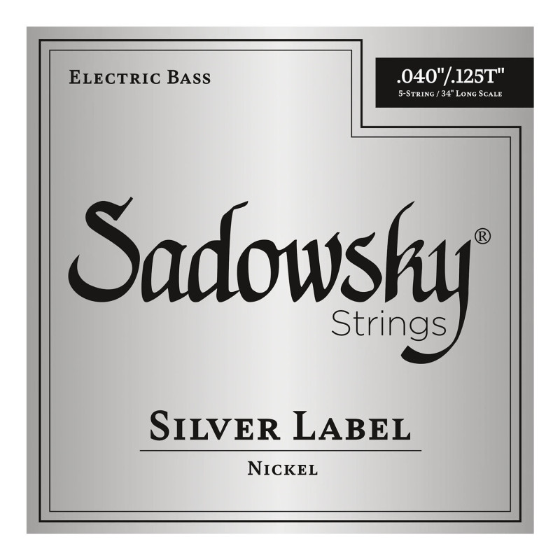Silver Label Basso Elettrico 5 St 040-125 Nickel