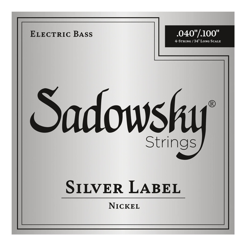 Silver Label Basso Elettrico 4 St 040-100 Nickel