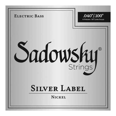 Silver Label Basso Elettrico 4 St 040-100 Nickel