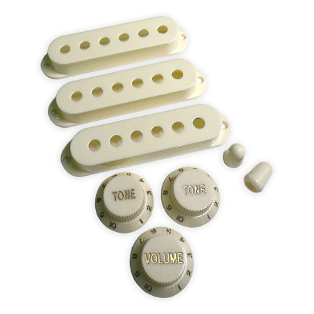Set Strat Style 52/50/48mm vintage white/gold font