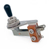 Toggle switch right angle 3way 4 pole nickel