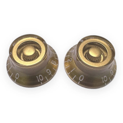 Bell knob lefty gold/white...
