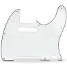 Pickguard 62 Tele Style 3ply 8 hole white