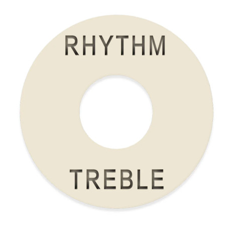 Plastic toggle ring Rhythm/Treble ivory
