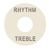 Plastic toggle ring Rhythm/Treble ivory