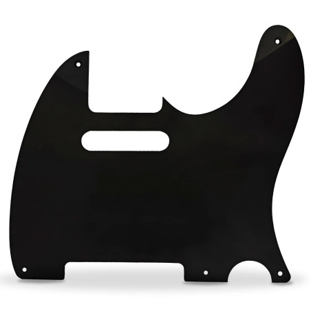 Pickguard 52 Tele Style 1ply 5 hole black