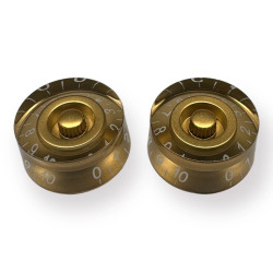 Speed knob gold/white font...