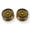Speed knob gold/white font 2pcs