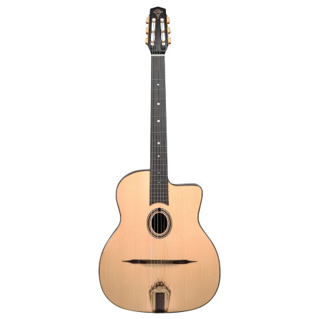 Chitarra Gypsy Jazz 6 corde buca piccola