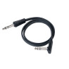 Flat Patch TRS Cable Black 60cm
