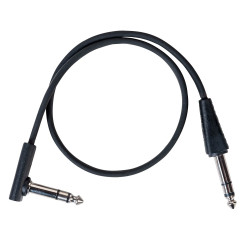 Flat Patch TRS Cable Black...