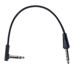 Flat Patch TRS Cable Black...