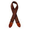 Tracolla 2 in nylon intrecciato marrone