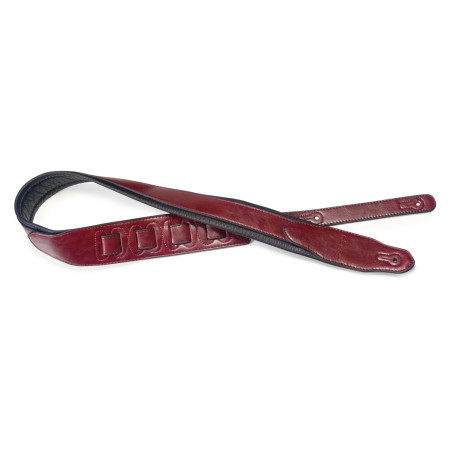 Tracolla 2,5 in eco-pelle burgundy