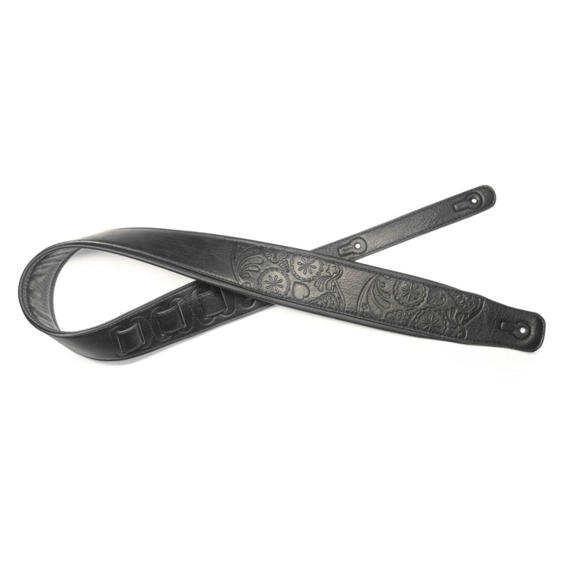 Tracolla 2,5 in eco-pelle nera