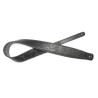 Tracolla 2,5 in eco-pelle nera