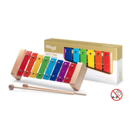 Metallofono a 8 tasti colorati