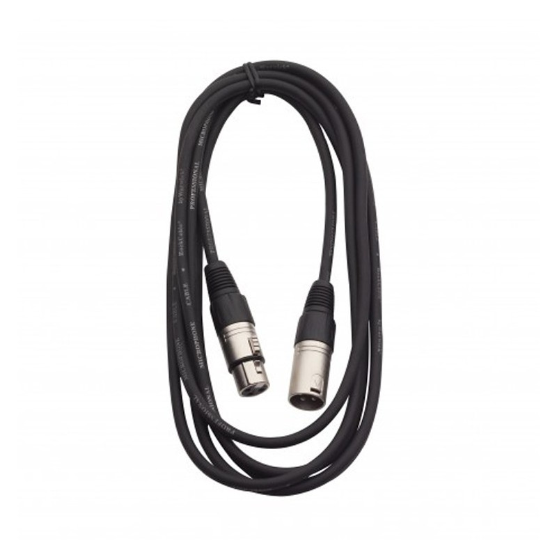 Cavo Microfono 3m 1x Xlr F/1x Xlr M