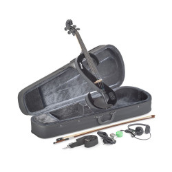 Viola 4/4 elettrica nera