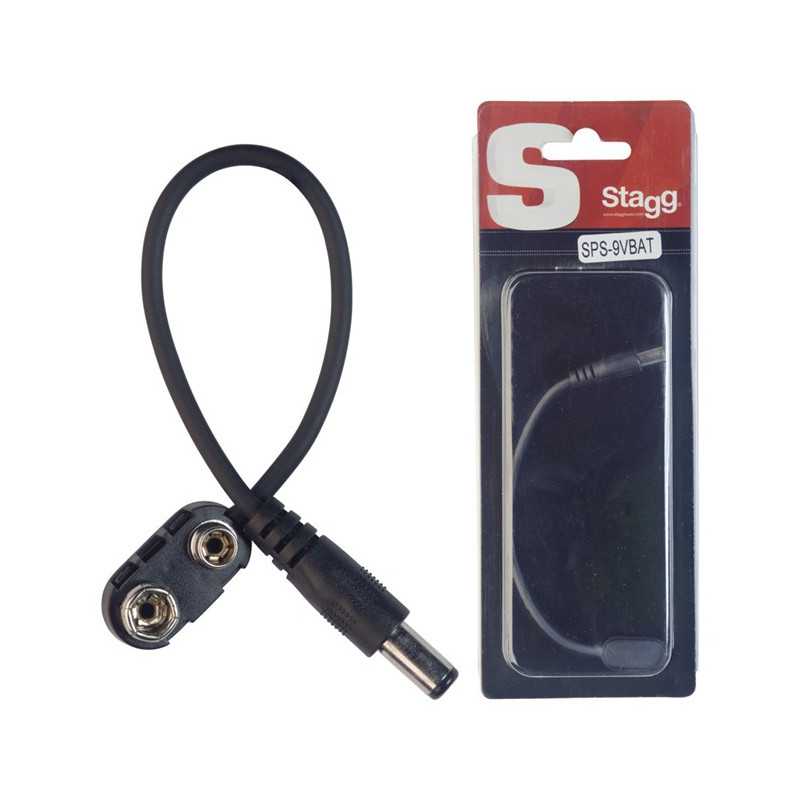 Cavo alimentazione 1 batteria 9V 0,15m