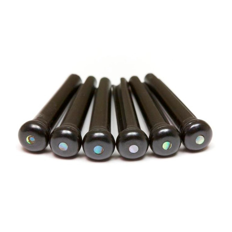 Piroli Traditional Black/Paua Shell Dot 2mm 6pcs