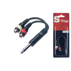 Cavo adattatore 0,1m 2xRca...