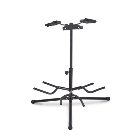 Supporto da terra per tre chitarre nero