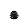 Manopola plastica nera Pot Volume Solid-Shaft