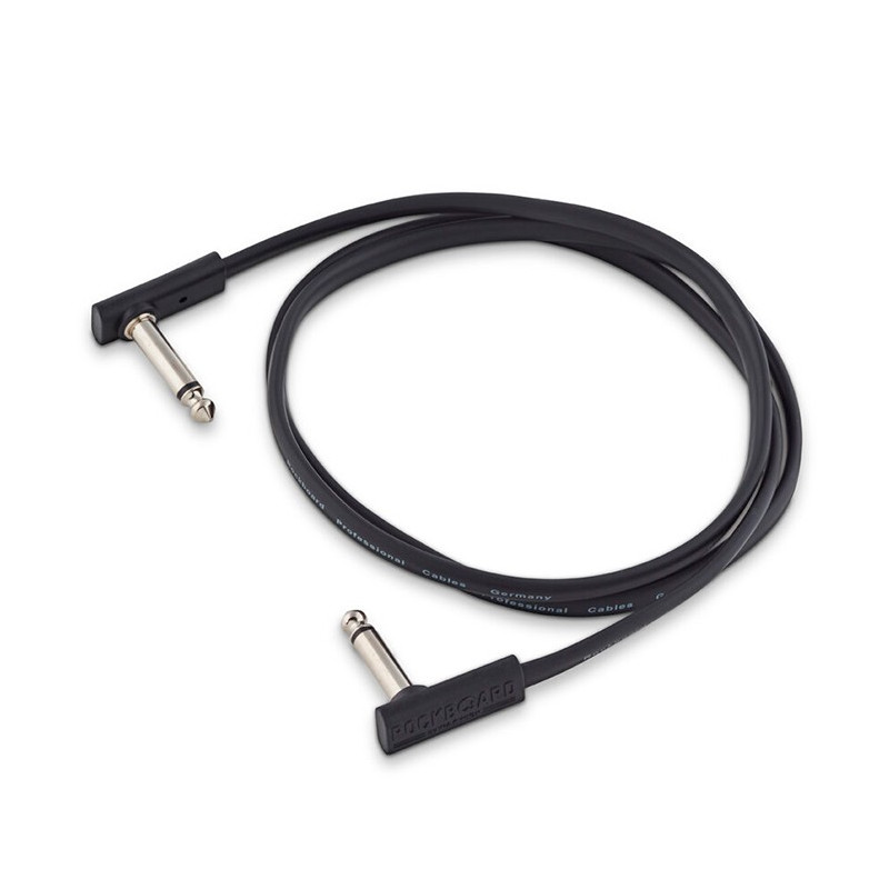 Flat Patch Cable Black 100cm