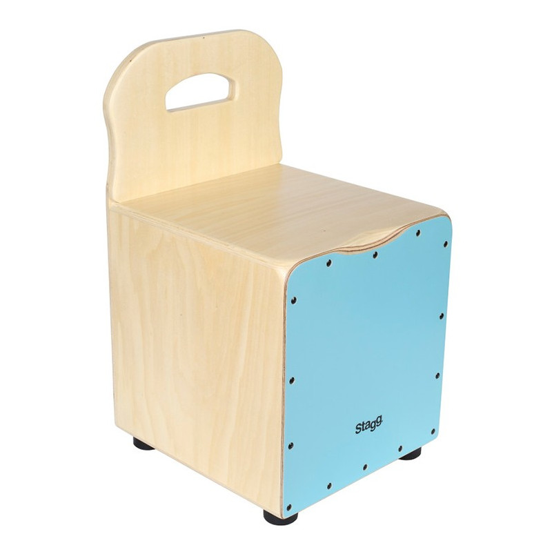 Cajon bambino tiglio frontale azzurro