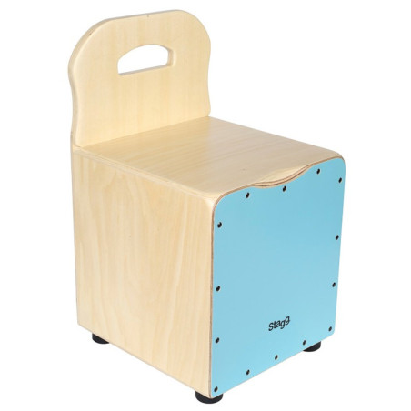 Cajon bambino tiglio frontale azzurro