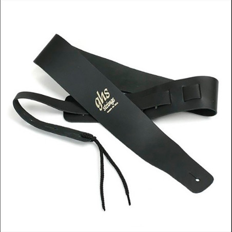 Tracolla in pelle nera 2,5