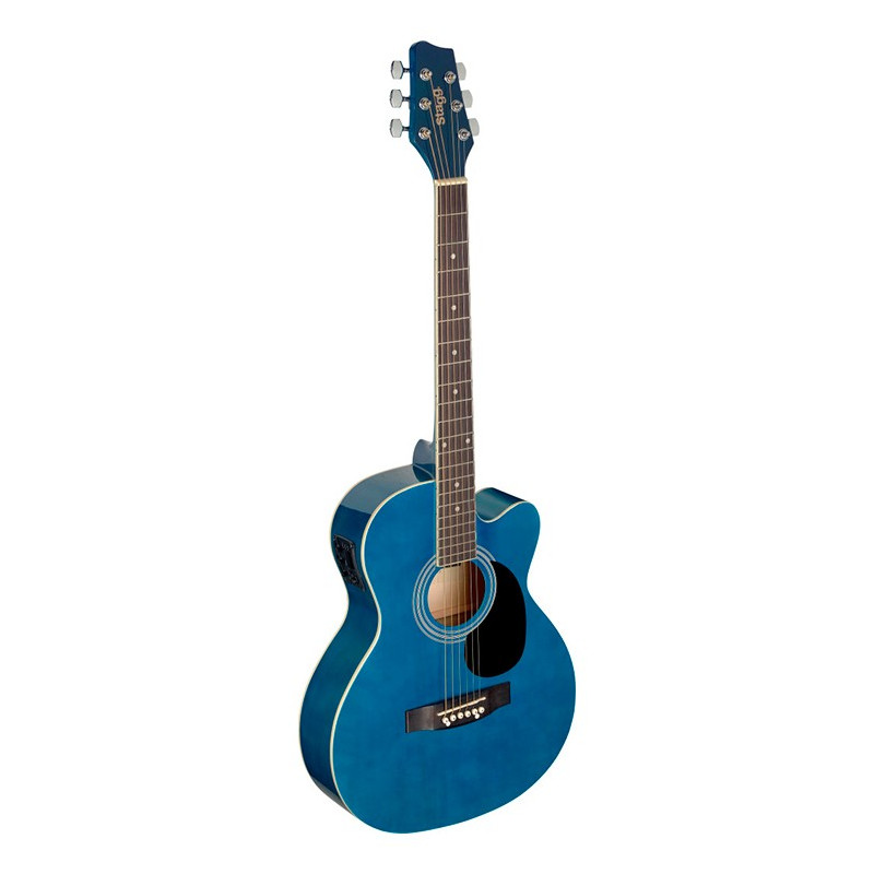 Auditorium cutaway elettrificata blu