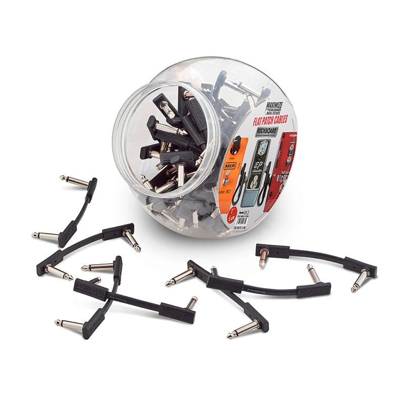 Flat Patch Cable Black 5cm Boccia 50pcs