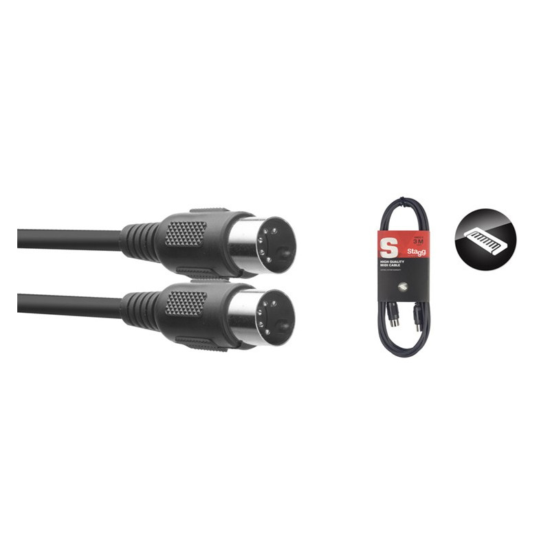 Cavo midi 3m 1xDin(5pin) M/1xDin(5pin) M