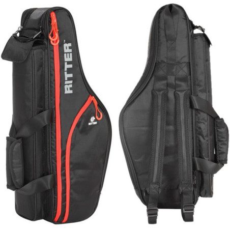 Borsa sax contralto Nero/Rosso