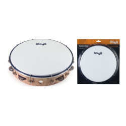 Tamburello 12 con pelle 1...